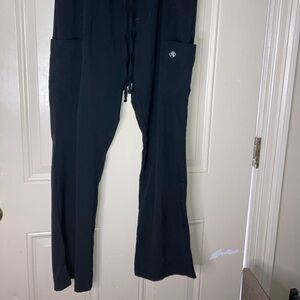 Easy Stretch Scrub Pants Black M Cargo Pocket Stretch